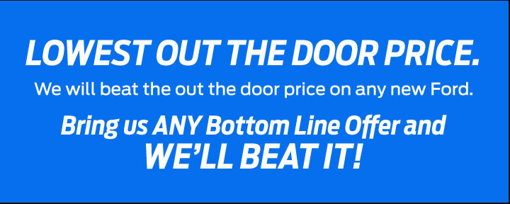 Lowest Out The Door Price