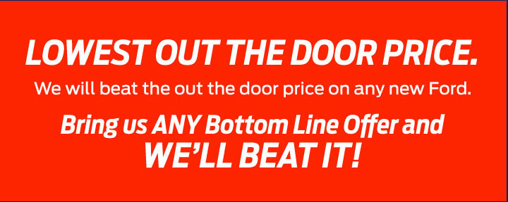 Lowest Out The Door Price