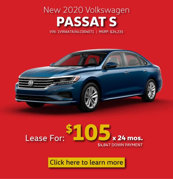 VW Passat offer