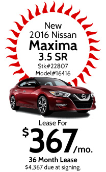 New 2016 Nissan Maxima