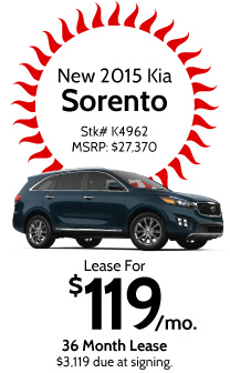 New 2015 Kia Sorento