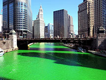 Chicago River dyed green