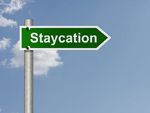 staycation sign