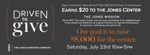 Driven To Give fundraiser for the Jones Center