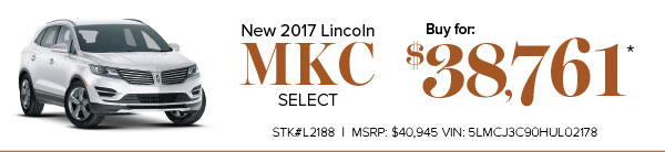 Lease The New 2017 Lincoln MKC