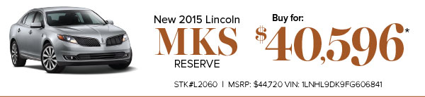 Lease The New 2015 Lincoln MKS