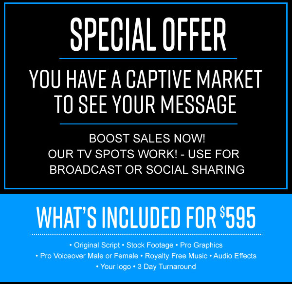 You have a captive market to see your message